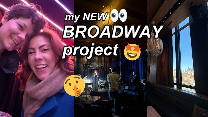 Revealing my new secret Broadway Project 👀