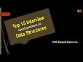 *25 Top 15 Questions Asked in Technical Interview | Data Structures based Q. | Hindi