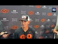 Eric Morris Talks Oklahoma State’s Final Preparations Before Season Opener #Cowboys