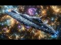 Space ambient music  space journey relaxation  flying in planets
