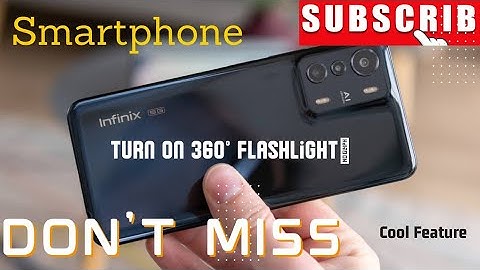 Infinix Zero 5G 360° Flashlight On, Cool feature of Infinix Zero 5G