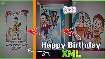 Happy Birthday trending video xml file || happy birthday xml file video editing in alight motion