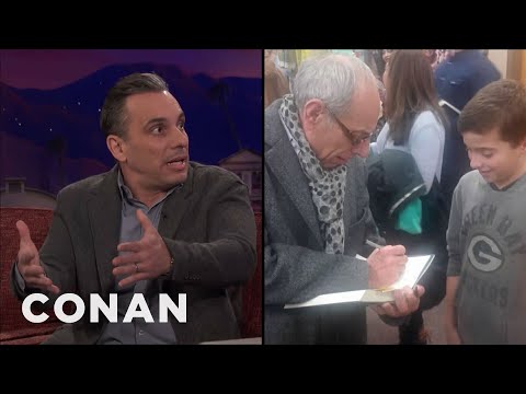 Sebastian Maniscalco My Dad Sells My Book At His Hair Salon Conan On Tbs Youtube
