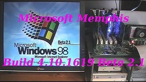 Microsoft Memphis (Windows 98) [Build 4.10.1619 Beta2.1]