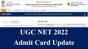 UGC NTA NET Admit card 2022 | UGc NET Exam sheet 2022 | NET Exam date 2022 | NET admit card 2022