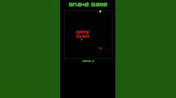 Retro game Snake on HTML & JavaScript