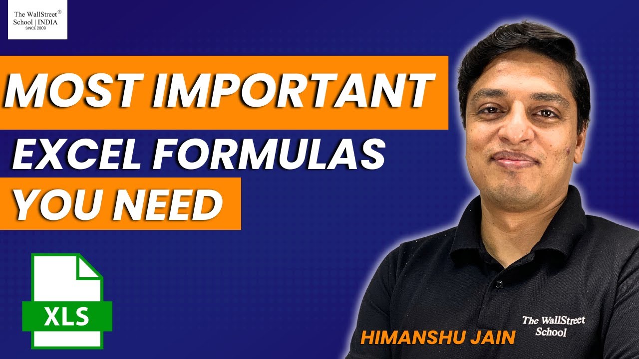 Top 10 Most Important Excel Formulae for Financial Analysts | The Wall ...