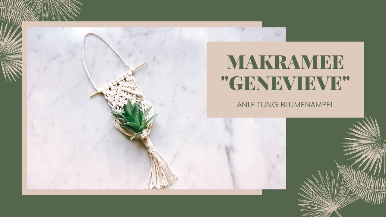 DIY Makramee Mini-Blumenampel selber machen für Anfänger