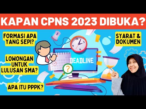 KAPAN PENDAFTARAN CPNS 2023 DIBUKA KEMBALI? CARA DAFTAR ONLINE JADI PNS? JADI PNS LULUSAN SMA SMK S1