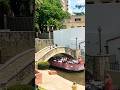 Riding in the gondolas on the river, San Antonio , Texas, USA,