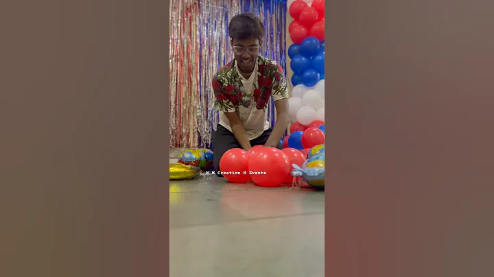 Birthday decoration ideas at home | balloon decoration ideas #shortsviral #balloon #decorationideas