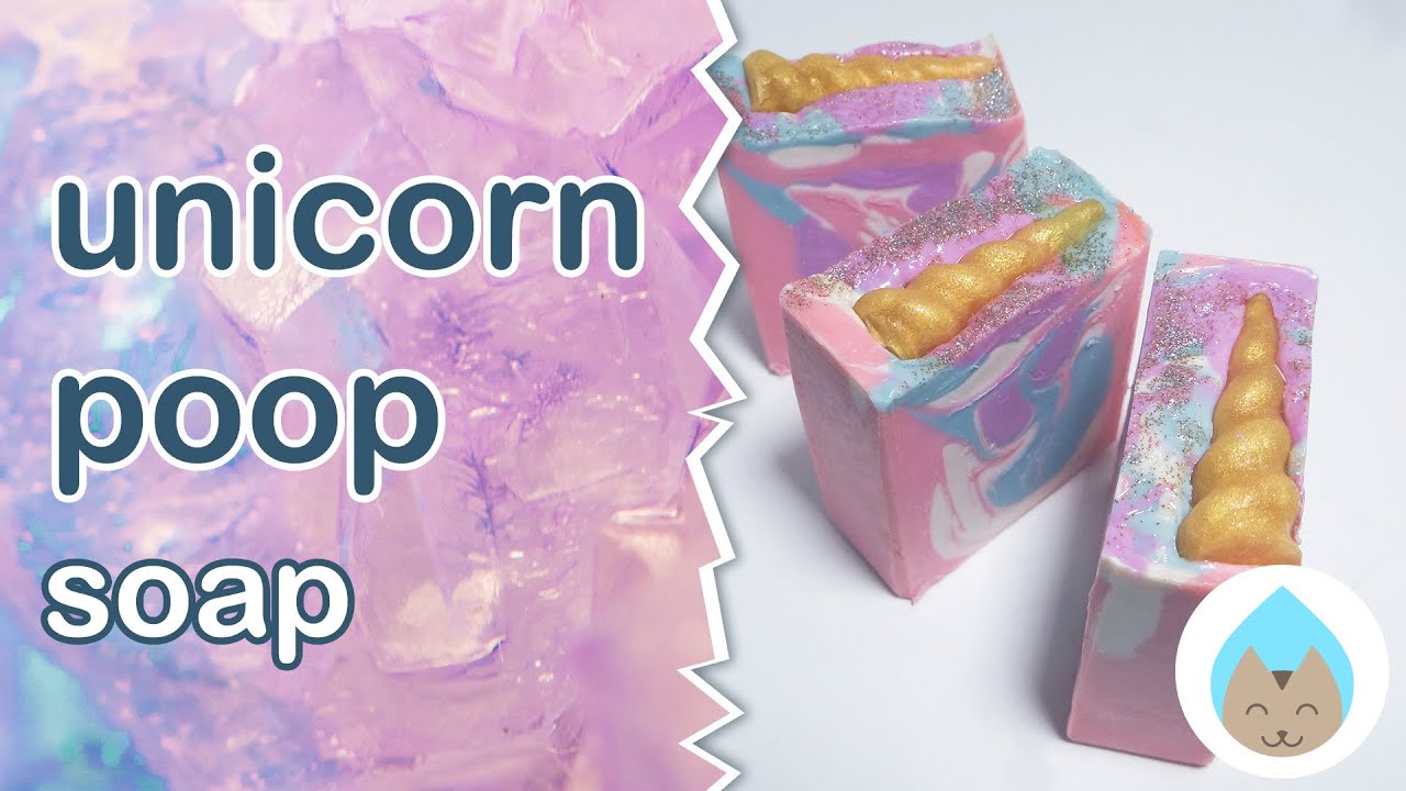Making of Unicorn Poop handmade soap for kids! Gentle, fun & kid-friendly  artisan cold process soap 
