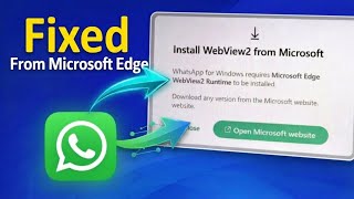[Fixed] WhatsApp Install Problem in PC/Laptop