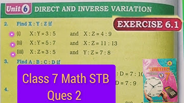 Unit 6 | Direct and inverse variation | Ex 6.1 | Ques 2. Find X:Y:Z if | #class7math #continueratio