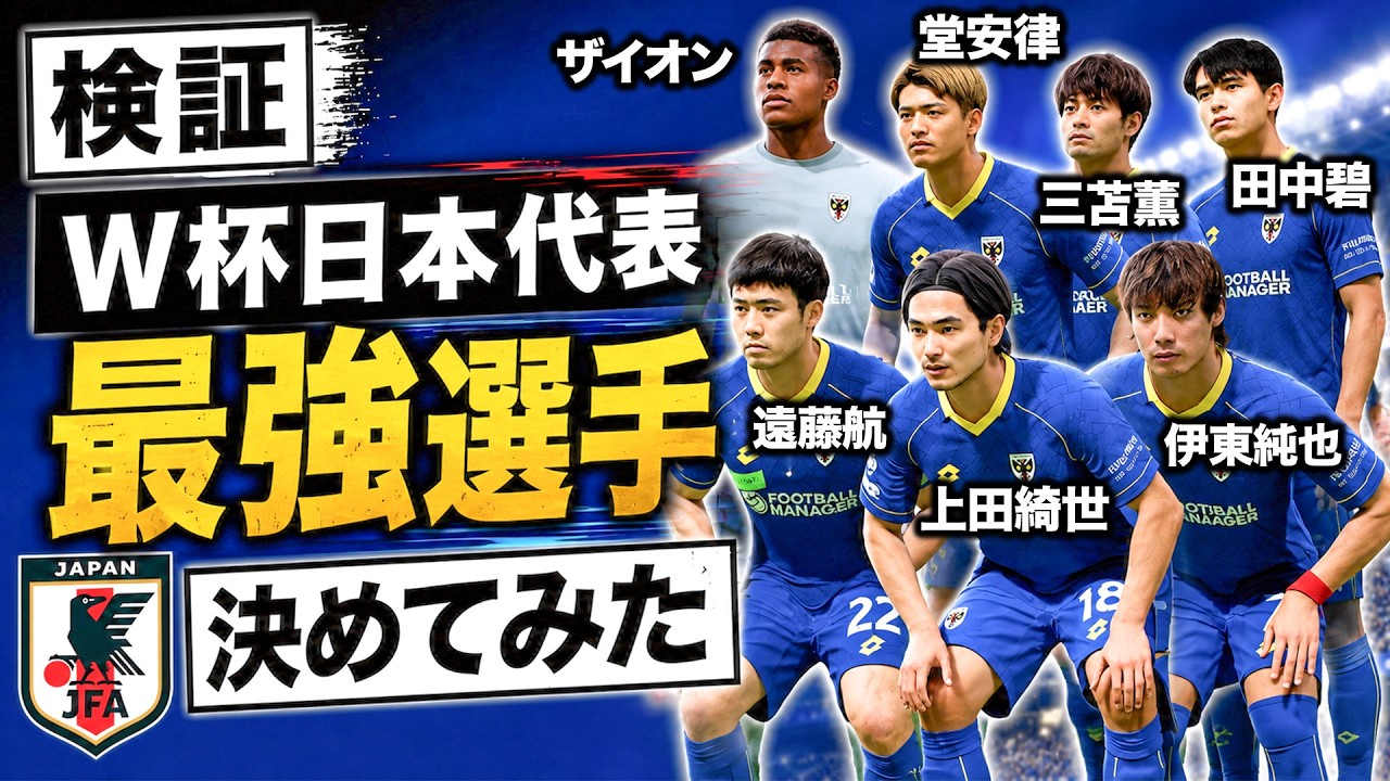 【検証】W杯日本代表同士で戦わせてみたら誰が一番活躍するのか【FC26】