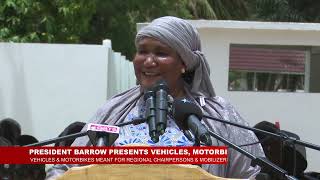 President Barrow Distributes Vehicles And Motor Bikes To Npp Regional Structures
