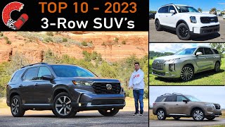 BEST 3Row SUVs for 2023! | Top 10 Reviewed & Ranked!