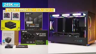 Build VLOG (POV): ₱245K RGB PC Build | Ryzen 9 9980X3D | RTX 5070 Ti