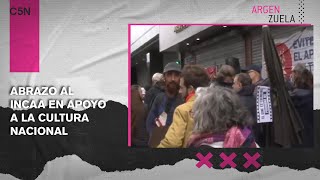 Abrazo Al Incaa En Apoyo A La Cultura Nacional