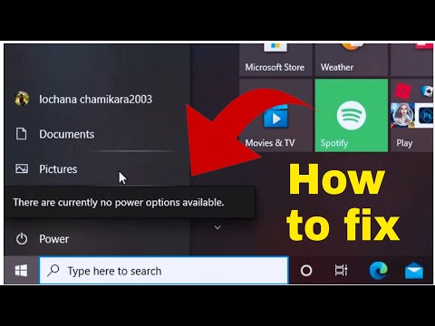 There are no power option available in windows | How to fix this error