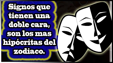 ¿Qué dos signos tienen dos caras?