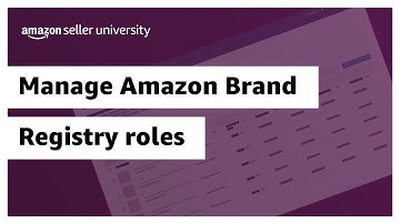 Manage Amazon Brand Registry roles