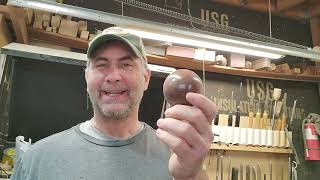 Turning a wood sphere without a jig: Instructional