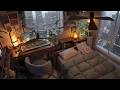 🌧️ 비 내리는 작업실 | Rainy Cozy Workspace | 1 Hour Lofi Playlist (No Rain Sound)