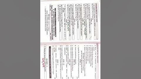 SV UNIVERSITY 5TH SEM DATA BASE MANAGEMENT SYSTEM (DBMS) MODEL PAPERS