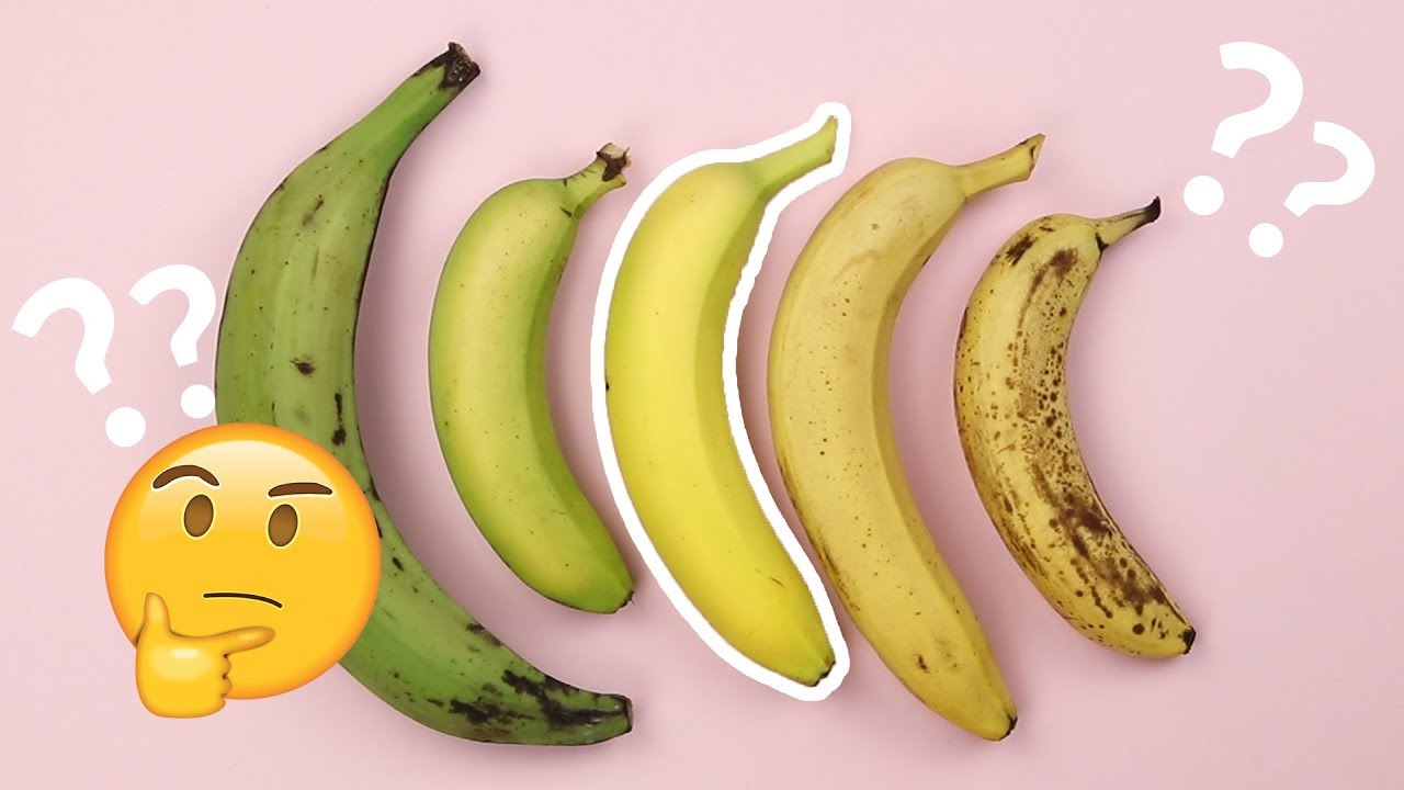 Verde, marrón o amarillo los plátanos maduros son los más saludables YouTube