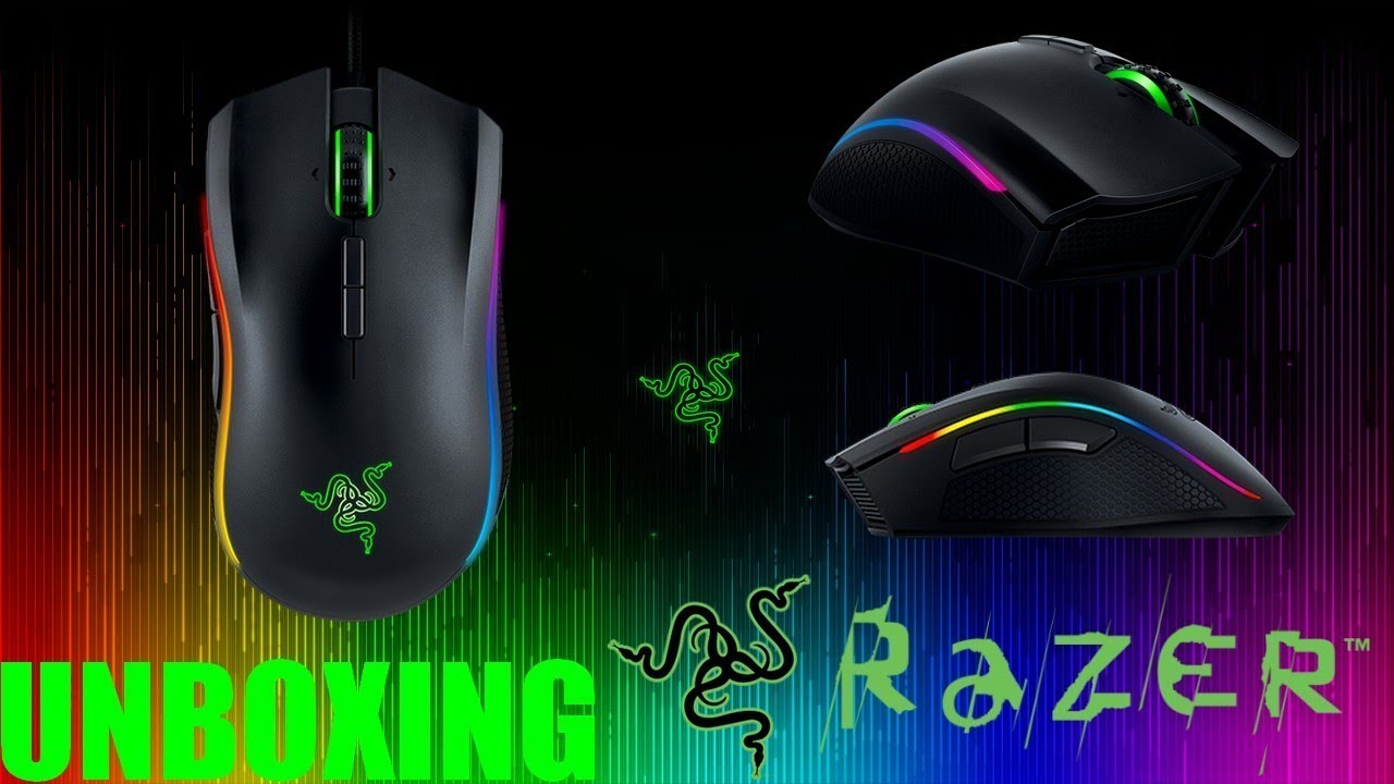 déballage souris RAZER Mamba + Support pour Casques !!