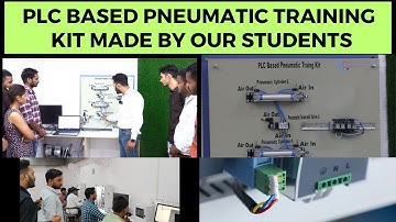 PLC BASED PNEUMATIC TRAINING KIT MADE BY OUR STUDENTS #electricalengineering #plc #scada #vfd