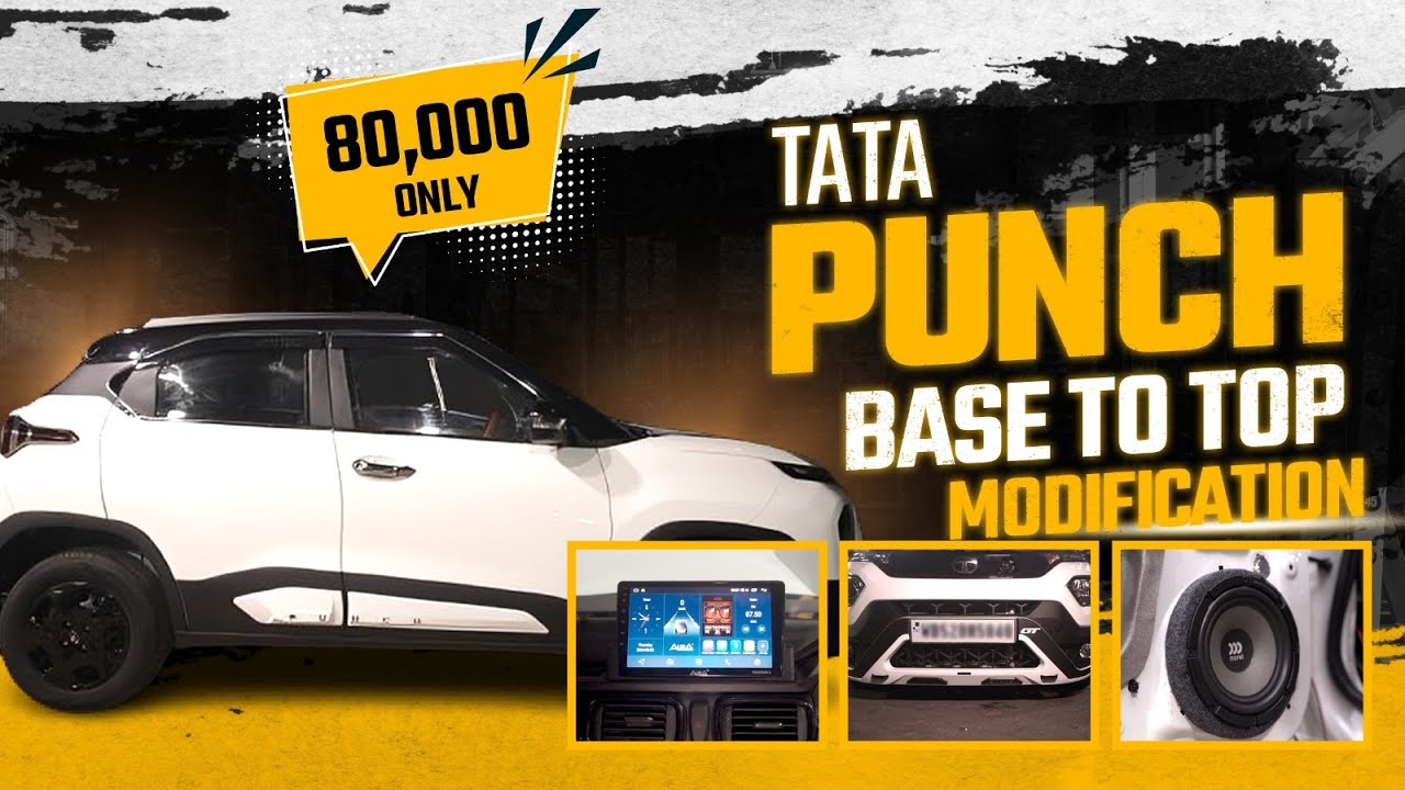 Tata Punch 2024 Music System, Gt Kit Installation, Android Screen, Ambient Light Modification