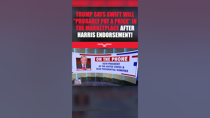 Trump says Taylor Swift will "probably pay a price" after Harris endorsement #shorts