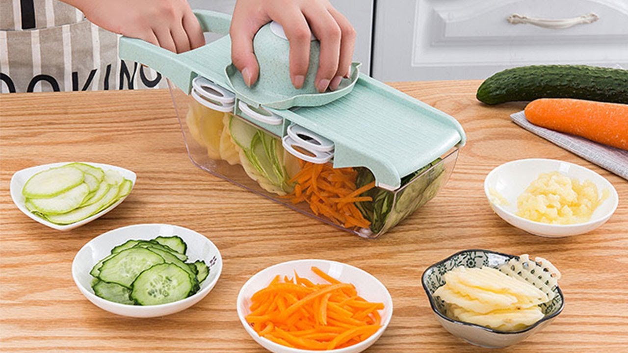 LEKOCH 6 in 1 Multi Mandoline Transparent Vegetable Slicer Cutter –  lekochshop