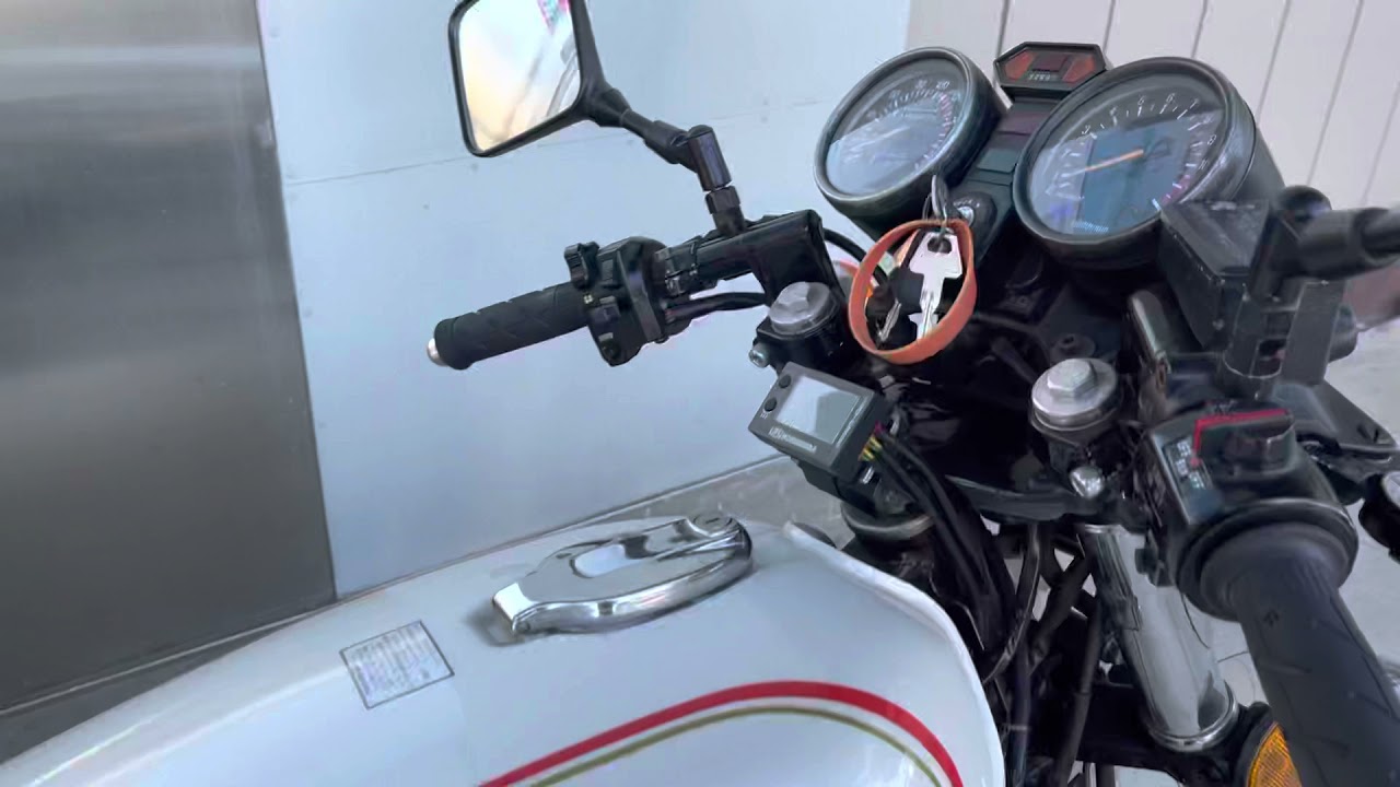 SSPファクトリー GX750 ワンオフマフラー　スチールWAGIRIマフラー