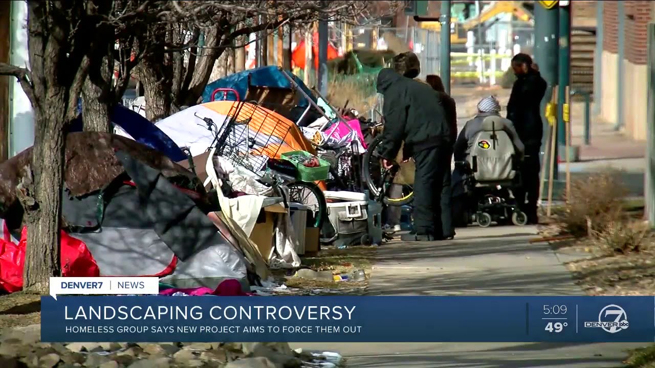 Neighbors, homeless question jagged rock placement on right-of-way near ...