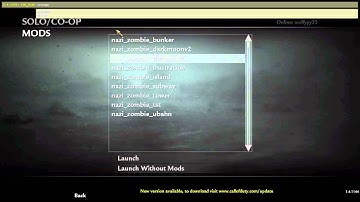 How to launch Mods in Call of Duty World at War on PC