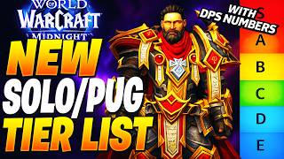 RANKING BEST SOLO/PUG DPS CLASSES IN MIDNIGHT 12.0.7! WoW Midnight Tier List (NEW META)