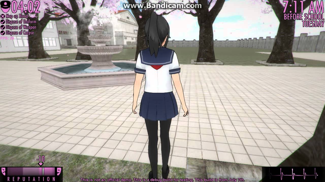 lets play yandere simulator YouTube