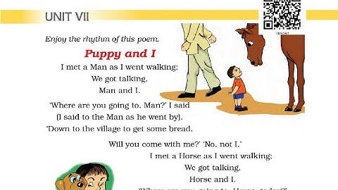 puppy and I (poem full explanation)-ncert class 3 marigold with question answer