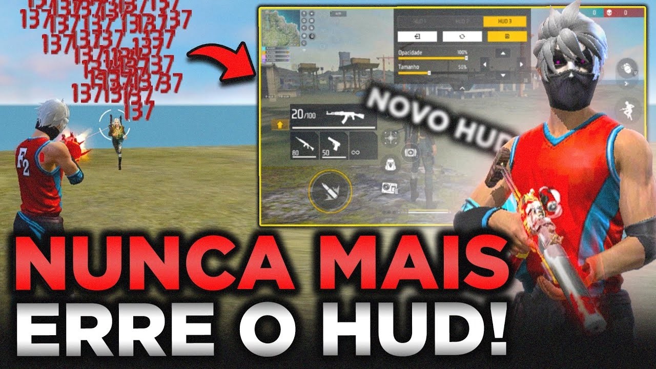 O MELHOR HUD 2 DEDOS DO FREE FIRE PARA MOVIMENTAR E TER MELHOR SENSIBILIDADE IGUAL EMULADOR