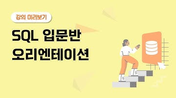 입문반 오리엔테이션 | #SQL데이터분석캠프 미리보기 | 입문반 1