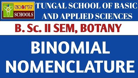 L-11 | B Sc II Sem | Binomial Nomenclature | Rules of ICBN | ICN Principles  | Taxonomy | BioGoogle