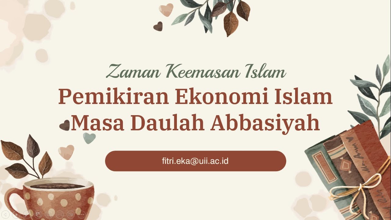Pemikiran Ekonomi Islam Masa Daulah Abbasiyah