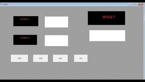 How to make  a simple calculator using visual basic 6.0