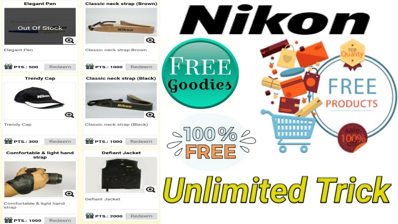 Nikon Free Goodies / Nikon Free Products at ₹0 / Unlimited Trick Video