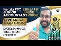 Kerala PSC Junior Accountant Live Mega Marathon-2