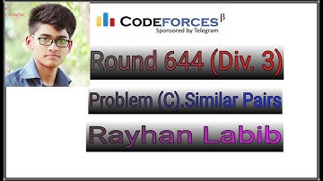 Codeforces Round #644 (Div. 3).Problem (C).Similar Pairs