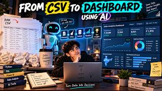 FROM CSV TO DASHBOARD USING AI 🚀 Build a Complete Data Analytics Project With AI